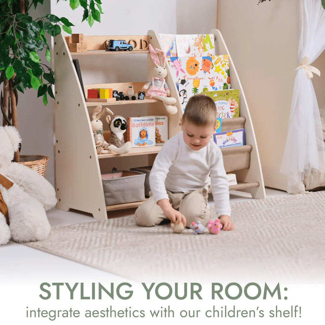 Montessorihylla för böcker och leksaker | Montessori Shelf for Books and Toys  Goodeva-4