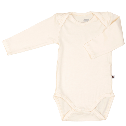 Bambu Baby Body Långärm - Creme