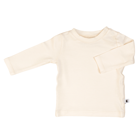 Bambu Baby T-shirt Långärm - Creme