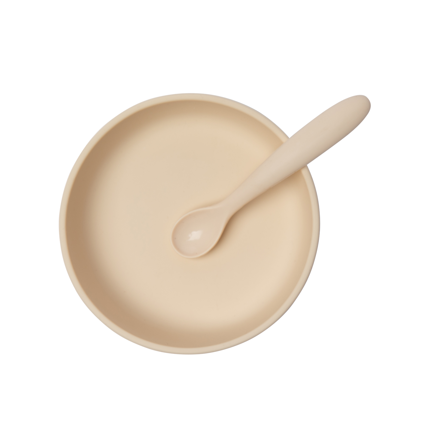 Silikonskål Baby - Sand