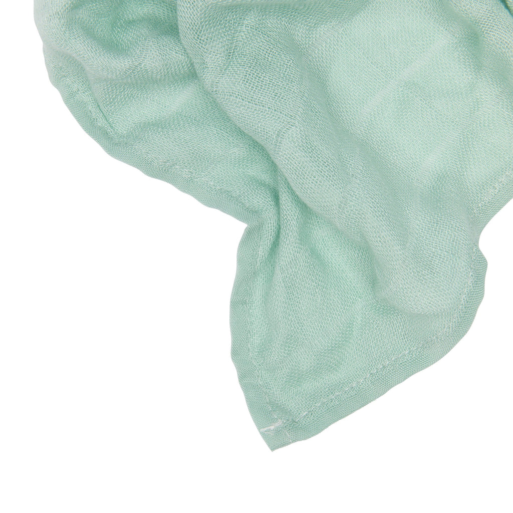Muslin Blanket Green / White-4
