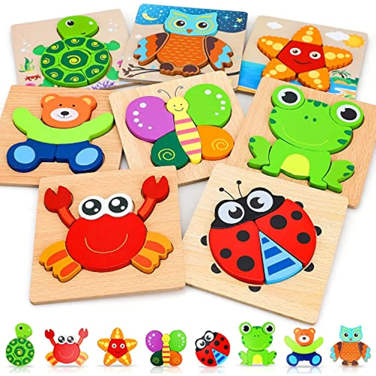 Montessori Wooden Puzzle-0