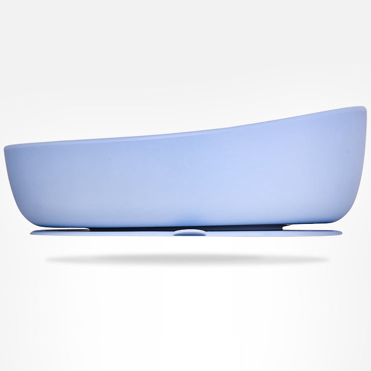 Silicone Baby Plate Bowl - Blue-4