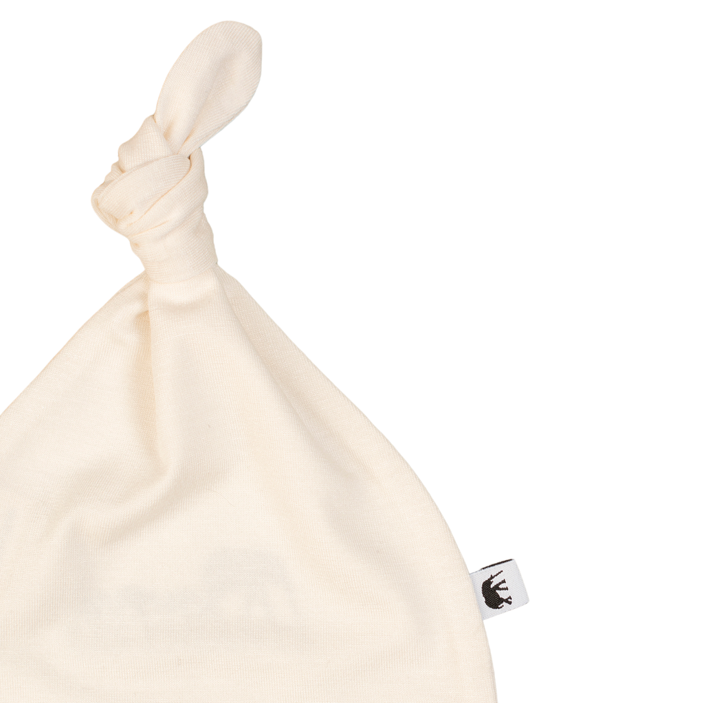 Bamboo Baby Beanie - CREAM-2
