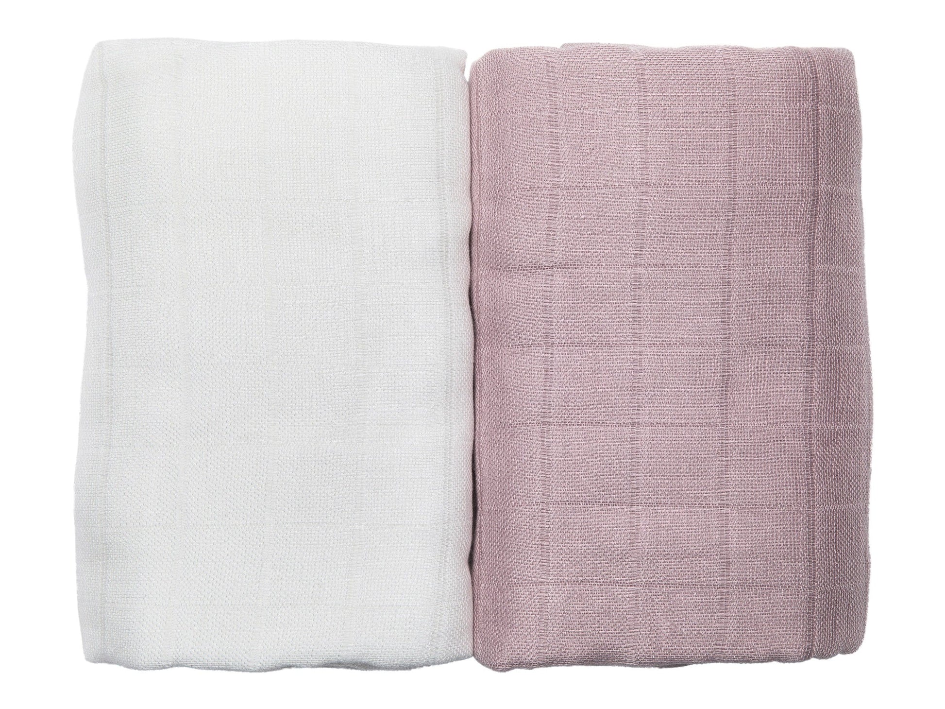 Muslin Blanket Rose / White-2