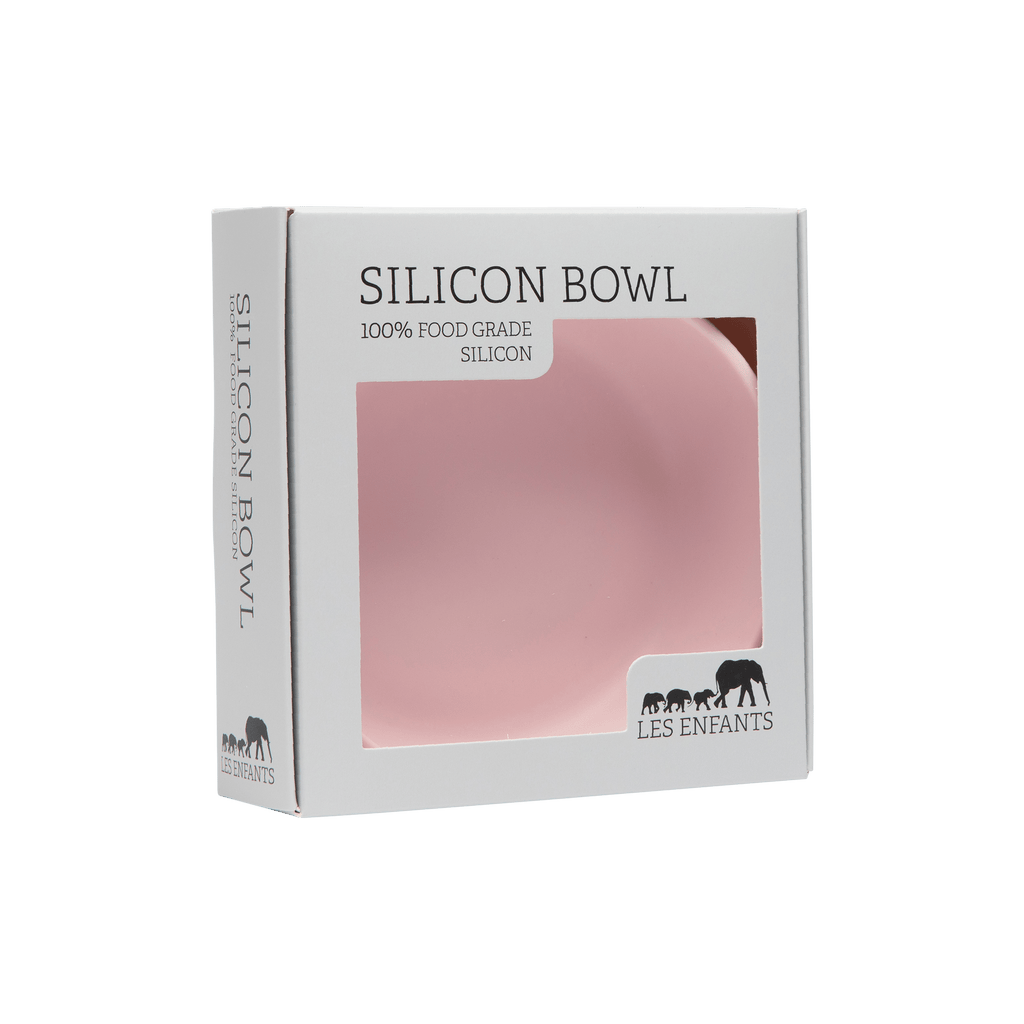 Silicone Baby Plate Bowl - Rose-1