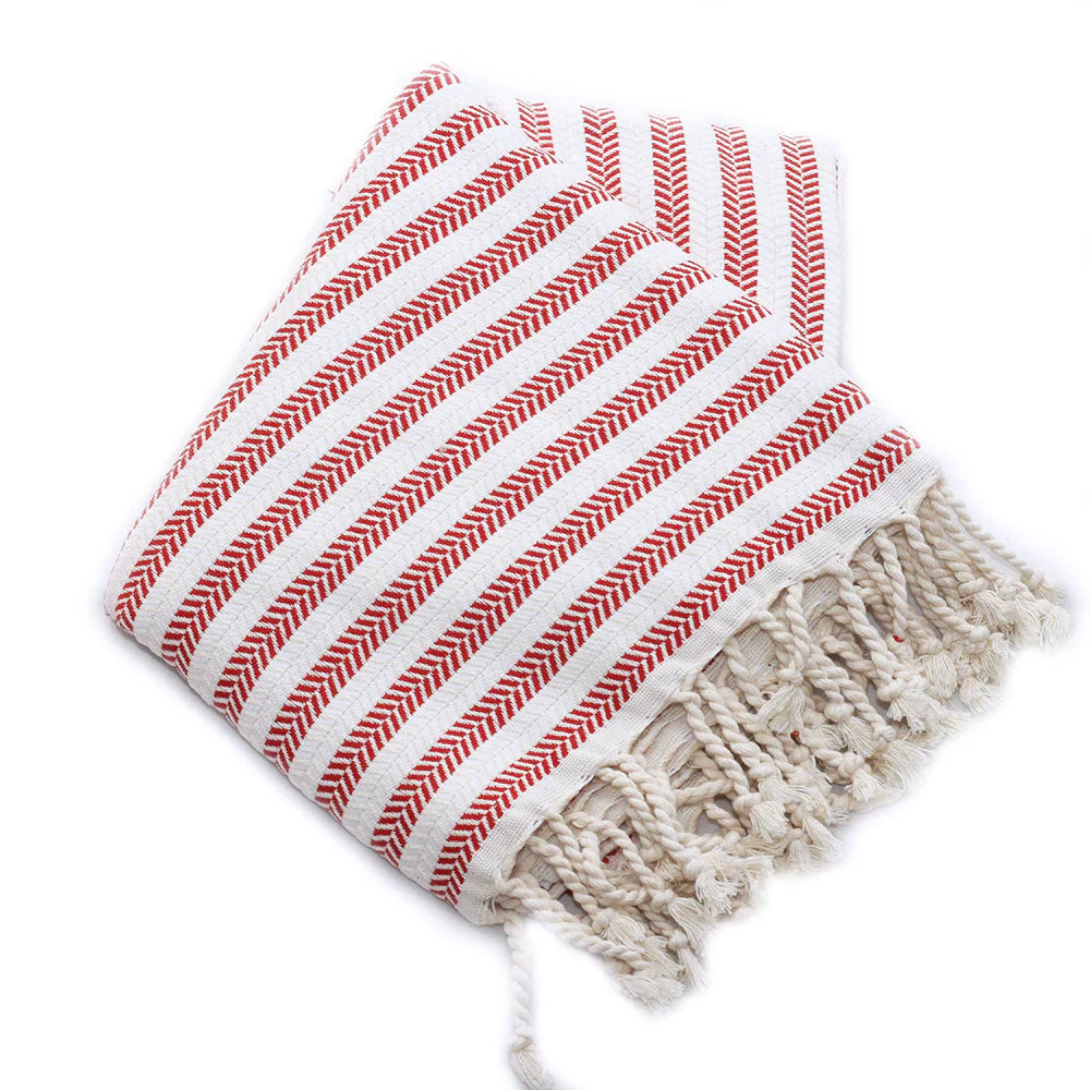Christmas Gift Towel - Duocolor Herringbone-1