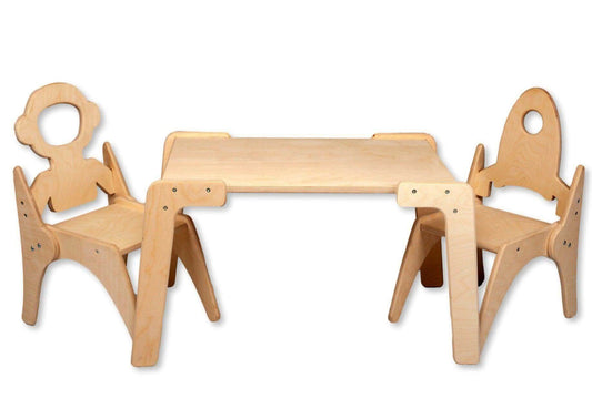 Montessori Table and Chair Set-0
