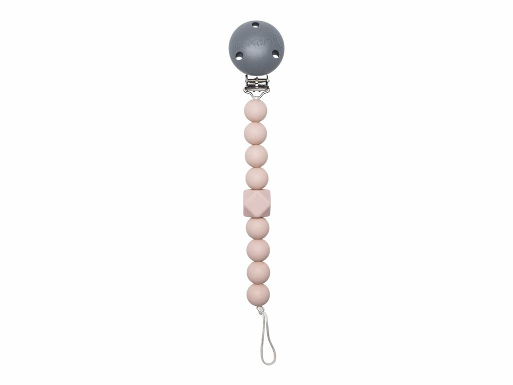 Chewy Pacifier Clip - Rose-1