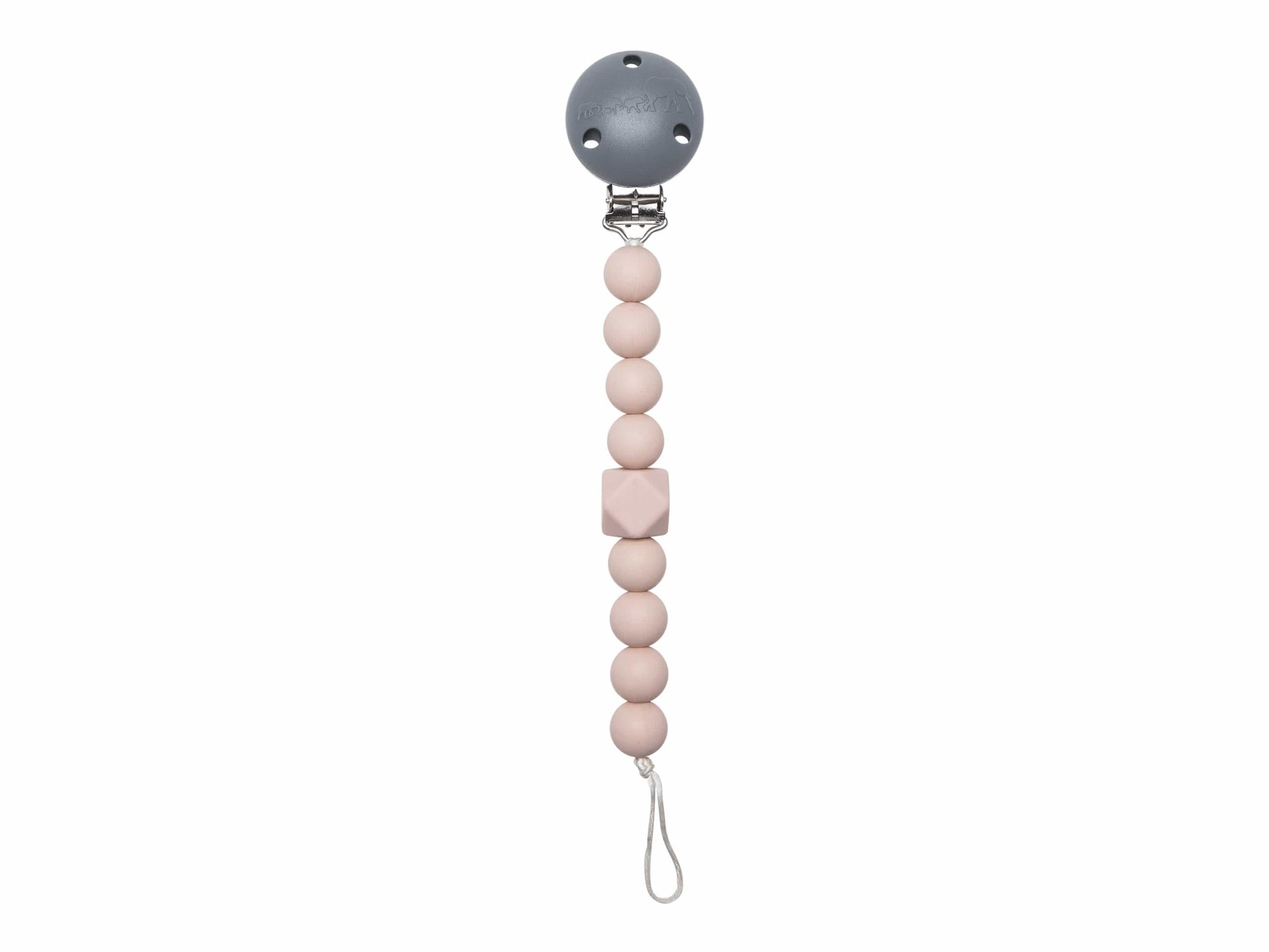 Chewy Pacifier Clip - Rose-1