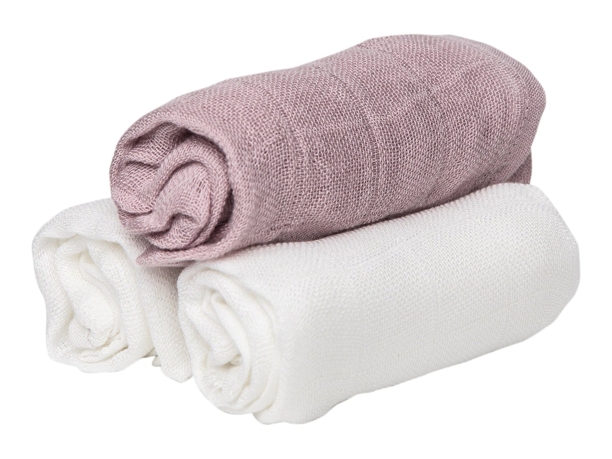 Muslin Squares Rose/ White-1