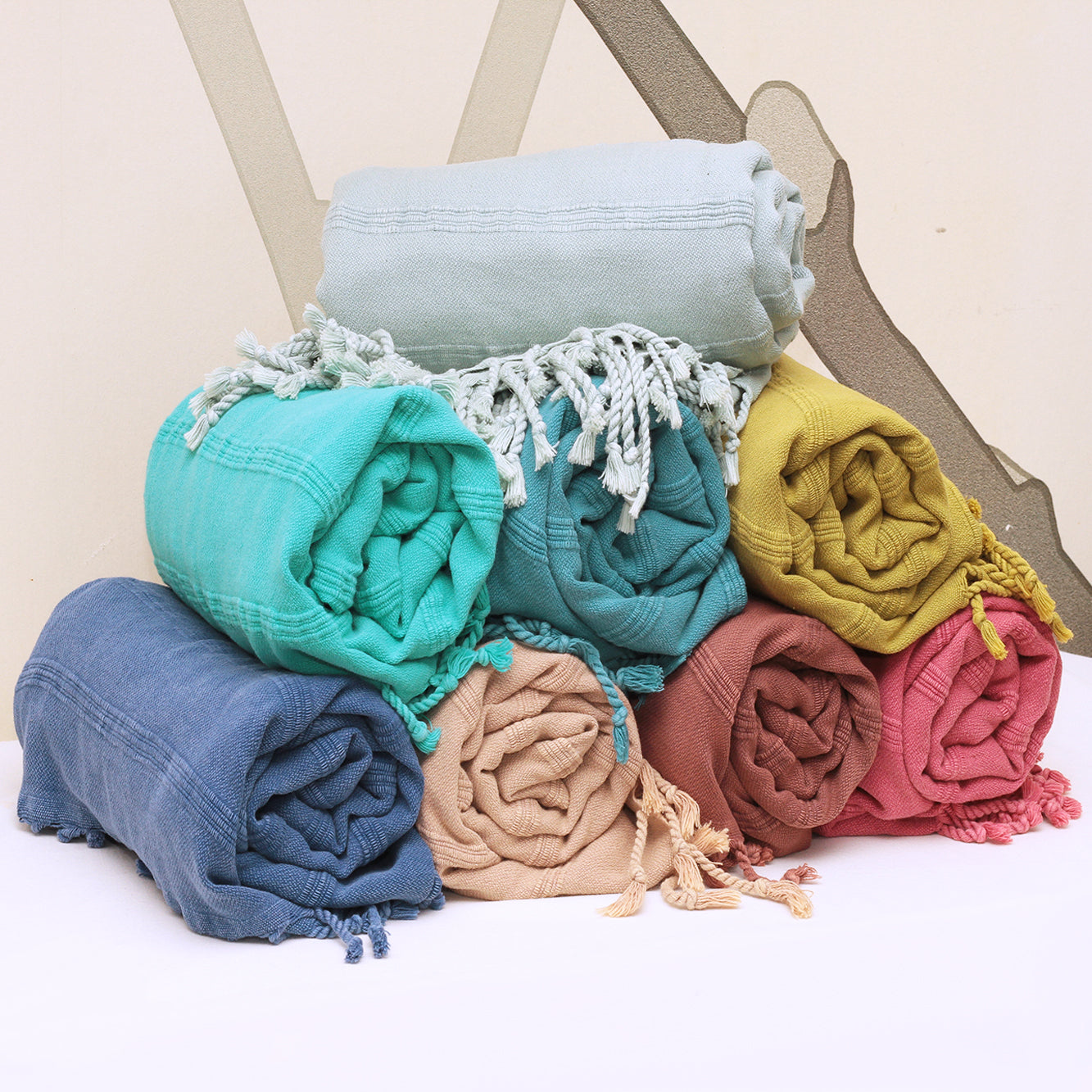 Stone Washed Extra Striped Towel-2